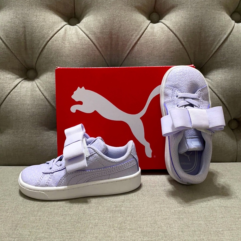 Puma Vikky V2 Ribbon Glitz AC Girls Sneakers - NWT